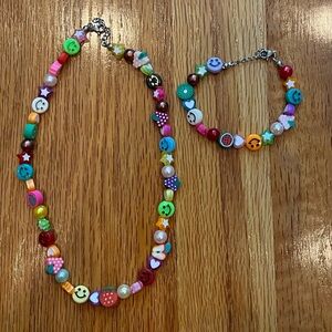 Pacsun Y2K Choker and Bracelet Set